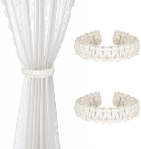 Ptwola 1 Pack Braided Curtain Tiebacks Boho Elegant Rustic Curtain Holdbacks by Unknown