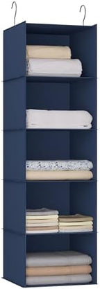 Hanging Closet Organizer 5-Shelf, Oxford Fabric Wardrobe Storage by DonYeco