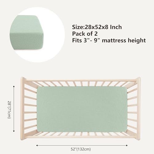 Bearmoss Muslin Crib Sheets - Image 3