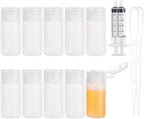 BENECREAT 10 Pack 1oz Travel Bottles Small Travel tubes Plastic Flip Cap Sample by BENECREAT