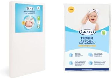 Graco Premium Foam Crib Mattress & Protector Value Bundle by Graco