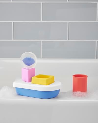 Skip Hop Baby Bath Toy STEM Learning & Play Stacking Boat 6-piece Set Bathtub - Image 4
