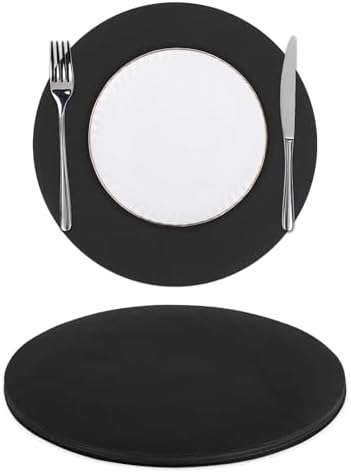 SHACOS 100 PCS Round Paper Placemats 13 inch Disposable Paper Place Mats by SHACOS