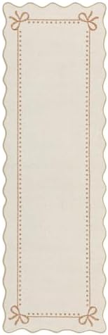 Garvee Scalloped Bow Runner Rug 2x6 Washable Kitchen Runner Rug Non-Slip - Image 5