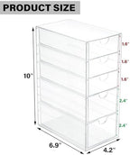 Prsildan Hair Accessories Organizer Acrylic Drawer - Image 3