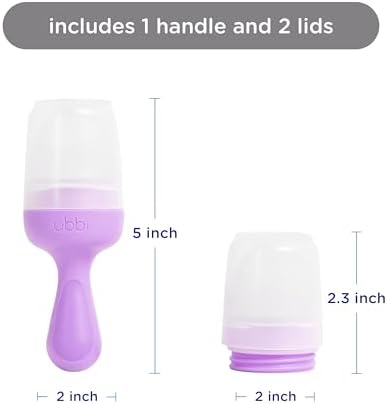 Ubbi Baby Food Feeder and Teether, Silicone Fresh Food Feeder - Image 2