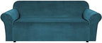 H.VERSAILTEX Stretch Velvet Sofa Covers Large Couch Covers Sofa Slipcovers by HVERSAILTEX