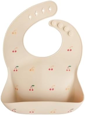 mushie Silicone Baby Bib | Adjustable Fit Waterproof Bibs by mushie