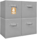 STORAGE MANIAC Storage Cubes, 11 Inch 4 Pack Collapsible Fabric Shelf Bins by STORAGEMANIAC