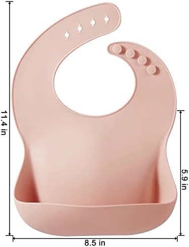 PandaEar 2 Pack Silicone Baby Bibs - Image 3