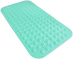 Anti-Slip Bathtub Shower Mat 28×15 Inch Turquoise Green by ERASILKEN-X