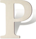 Wooden Letters 8 Inch Large Paintable Wood Letter P by Unknown