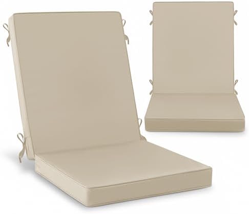 Summsun Outdoor Dining Chair Cushions 2-Pack, 20 x 20 Inch by SUMMSUN