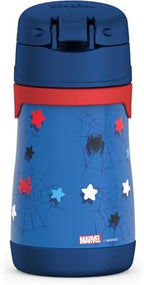 THERMOS Vacuum Insulated Stainless Steel 10oz Straw Bottle, Spidey and His - Image 3