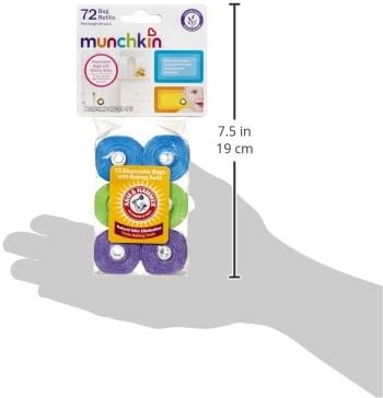 Munchkin Arm & Hammer Diaper Bag Refills, Lavender Scent, 72 Bags - Image 7