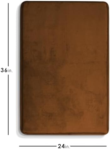 Clara Clark Bathroom Rugs, Velvet Memory Foam Bath Mat, Non-Slip Bath Rugs - Image 2