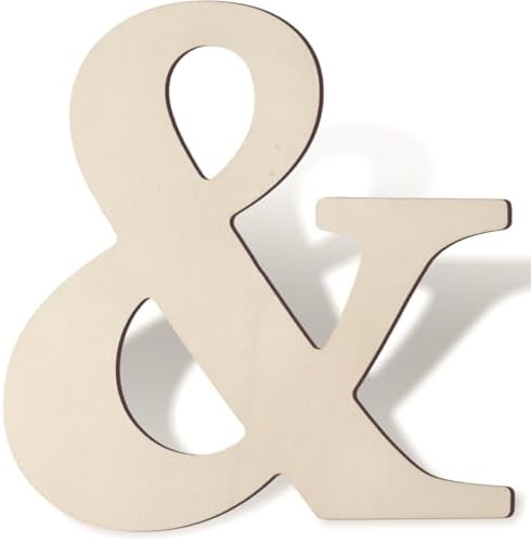 Wooden Symbol 8 Inch Large Paintable Wood Symbol & by Unknown