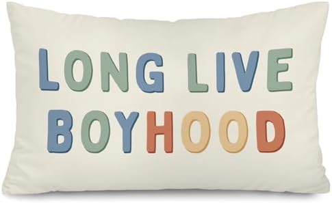Boho Long Live Boyhood 12x20 Pillow Cover by Unknown