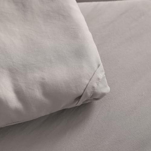 NTBAY Twin Microfiber Bed in a Bag, Comforter Set 5 Piece, Smoke Grey - Image 4