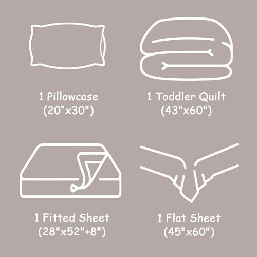 FLXXIE 4-Piece Microfiber Toddler Bedding Set - Image 5