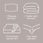 FLXXIE 4-Piece Microfiber Toddler Bedding Set - Image 5