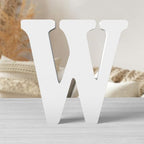8 Inch White Wood Letters Unfinished Wood Letters by ZARUATU