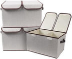Foldable Fabric Storage Box, 16.5 x 11.8 x 9.8 inches, by TCbelosion