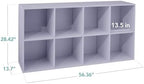 Best Choice Products Kids Bookcase 8-Cube Storage Organizer, 13.5in Shelf - Image 2