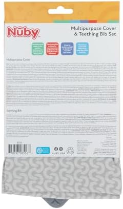 Nuby 5-in-1 Nursing Cover with 3+ Month Teething Bib - Image 7
