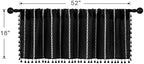 MitoVilla Black White Kitchen Valances - Image 7