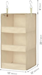 GRANNY SAYS 3-Shelf Hanging Closet Organizer, Foldable Storage - Image 3
