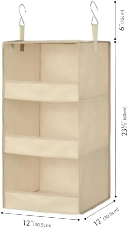GRANNY SAYS 3-Shelf Hanging Closet Organizer, Foldable Storage - Image 3