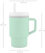 Infantino My 1st Tumbler 9 Oz Silicone Sippy Cup, Cool Mint - Image 6
