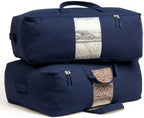 Soft Canvas Storage Bags with Zipper. Thick Breathable by VeraMia