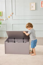 Amazon Basics Kids Wooden Toy Storage Chest - Image 2