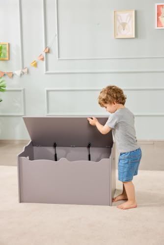 Amazon Basics Kids Wooden Toy Storage Chest - Image 2