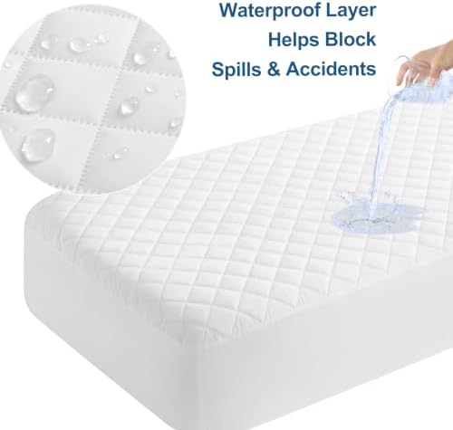 BEDSUM 2-Pack Waterproof Mini Crib Mattress Protector - Image 3