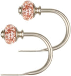 USFOOK Rose Gold Curtain Holdbacks, Decorative Drapery Tiebacks, 1 Pair by USFOOK