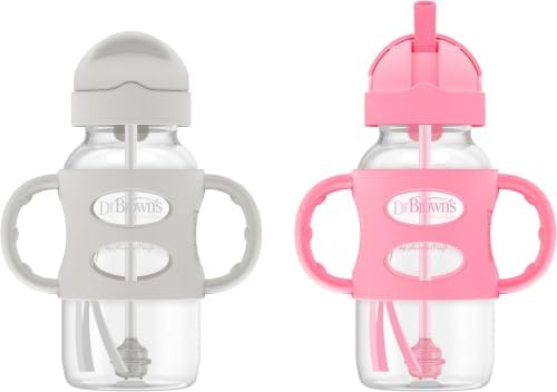 Dr. Brown's Milestones Wide-Neck Sippy Straw Bottle by Unknown