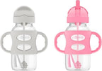 Dr. Brown's Milestones Wide-Neck Sippy Straw Bottle by Unknown