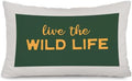 Boys Room Decor Live The Wild Life 12x20 Pillow Cover by Unknown