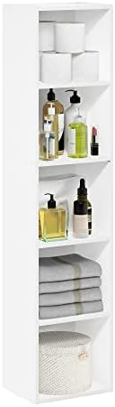 Furinno PASIR Book Shelf, 5-Tier Modern Bookshelf, Open Shelves Bookcase 9 x 12 - Image 6