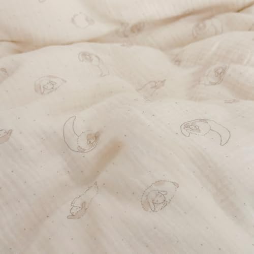 BuLuTu Muslin Cotton Kids Pillow Case Standard Size, Sheep Pattern - Image 3