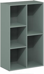 Furinno LUDER Book Shelf, 5-Cube Bookshelf, Reversible Bookcase, 9.4 x 19.5 x - Image 6