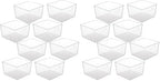 Vtopmart 16 Pack Extra Large Clear Storage Bins, 11x11 Cube Organizer by Vtopmart