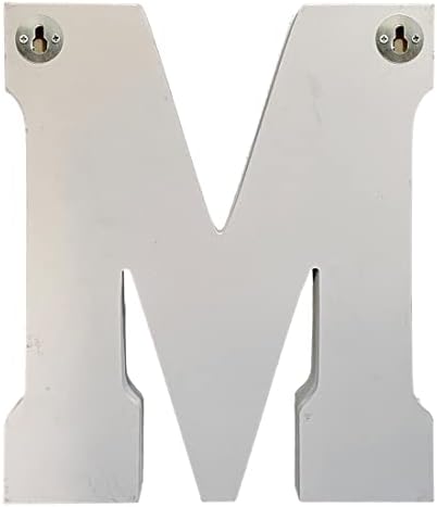 10 Inch Wooden Letter M, Freestanding and Wall Hanging Home Decor - Image 4
