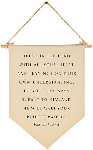 Christian Bible Verse Scripture Banner Flag Sign Pennant Wall Decor-Baby by Sioial