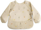 mushie Long Sleeve Baby Bib | Water Resistant Adjustable Fit - Image 4