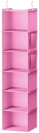 YOUDENOVA Hanging Closet Organizer and Storage, Light Pink by YOUDENOVA