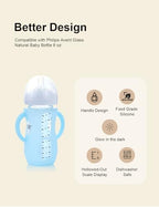 4-Pack Silicone Sleeves for Philips Avent Glass Bottles 8 oz - Image 3